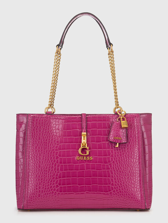 JAMES black bag with croc effect - 1