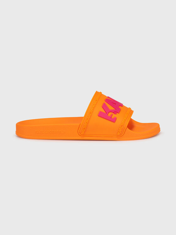 Pantofi de plajă KONDO în culoare portocalie - 1