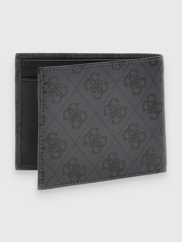Leather wallet with 4G monogram design - 2