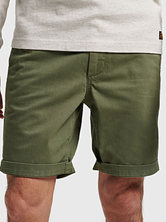 VINTAGE beige chino shorts - 1