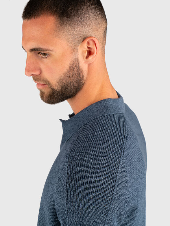 Short sleeved cotton polo shirt - 5