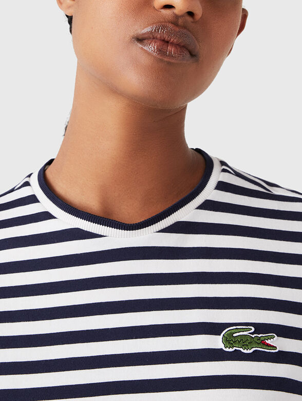 Cotton striped T-shirt  - 4