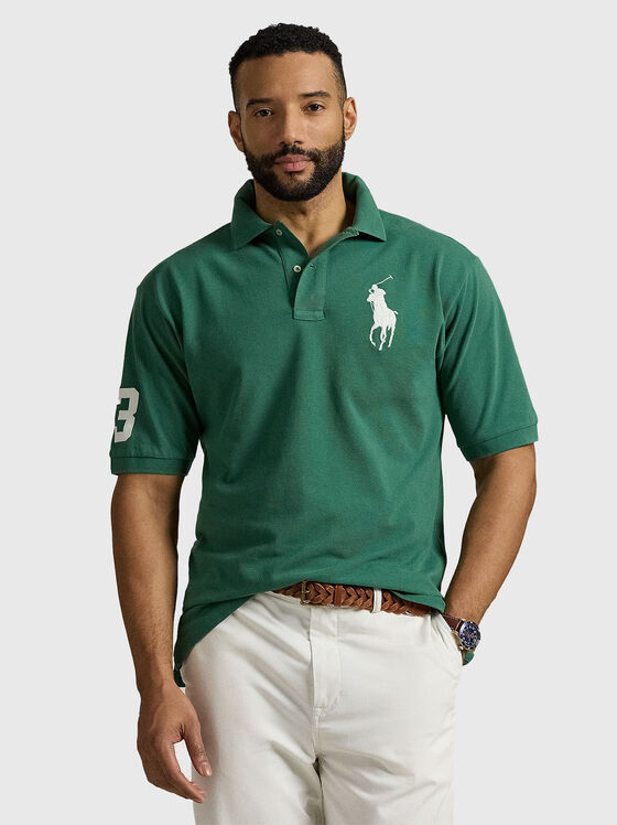 Tricou polo cu mâneci scurte și logo - 1