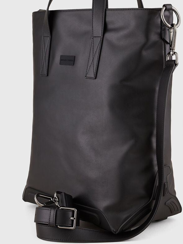 Large leather tote bag - 5