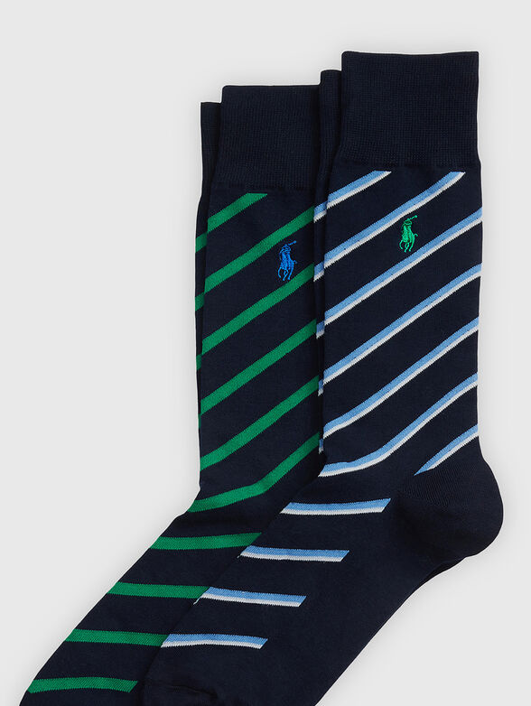 Set of two striped socks - 2