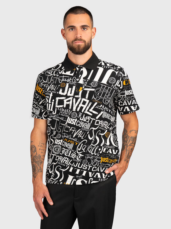 Polo-shirt with contrasting inscriptions - 1