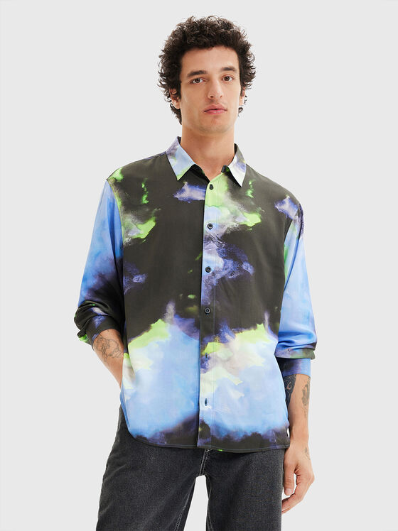 Cămașă LUX cu imprimeu multicolor - 1