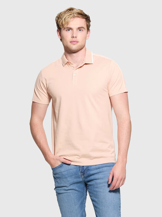 Tricou polo din bumbac cu detalii logo - 1