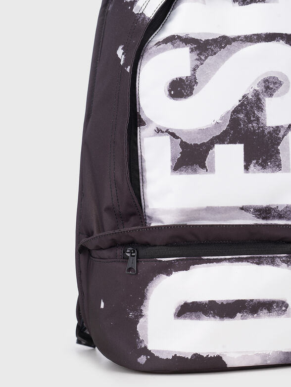 Backpack with art logo print  - 4