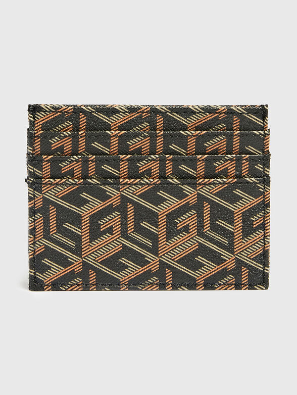 EDERLO card holder with monogram print - 2