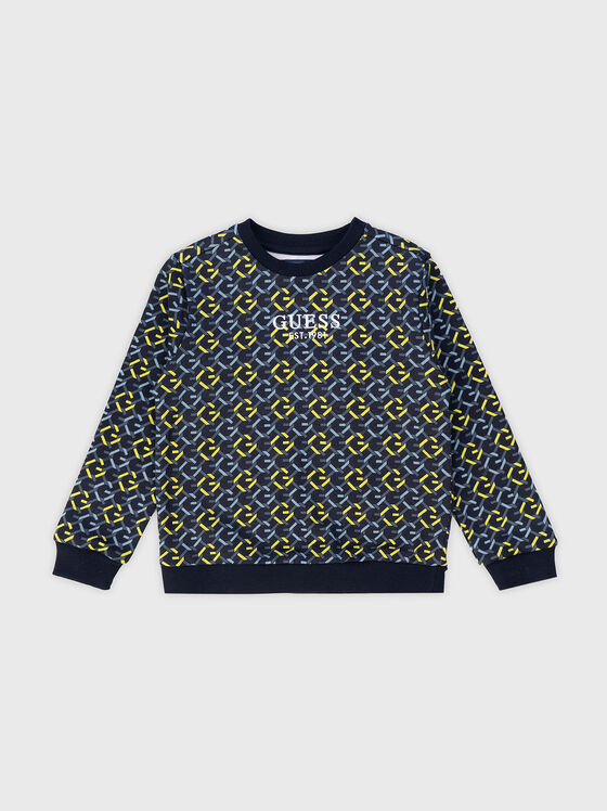Sweatshirt with monogram print - 1