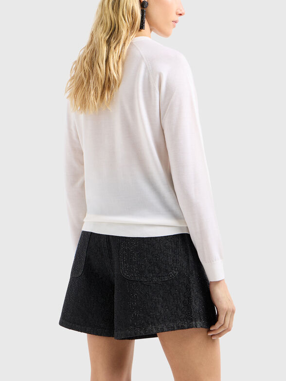 Sweater with appliquéd crystals - 3