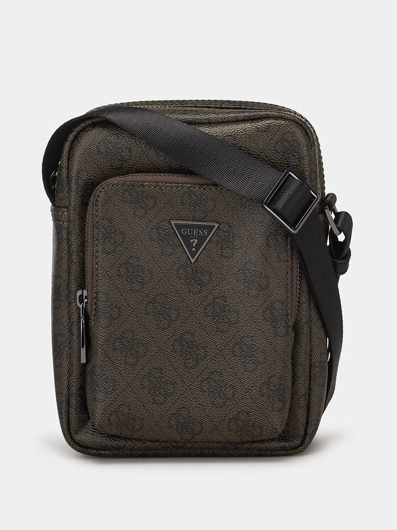 Crossbody bag with monogram logo effect - 1
