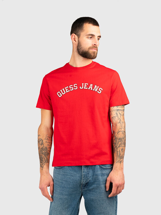 Tricou din bumbac cu logo - 1