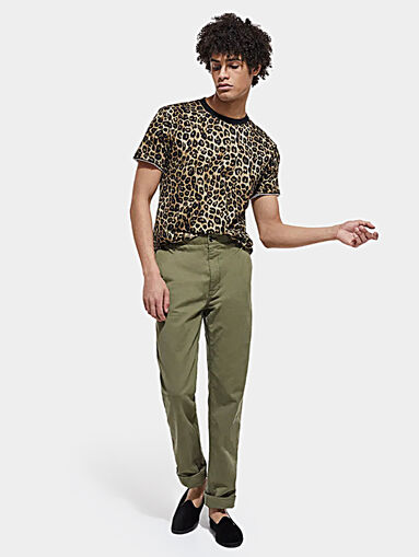 T-shirt with leopard print - 4
