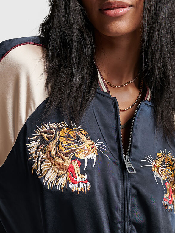 SUIKAJAN blue bomber jacket - 4