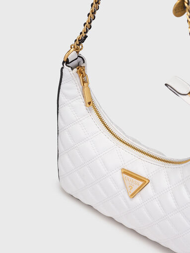 GUILLY bag with quilted effect in beige colour - 5