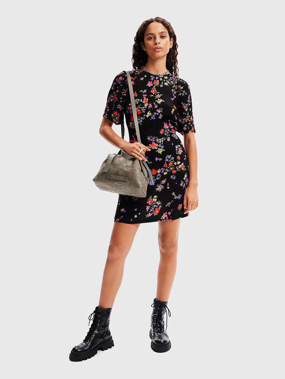 SNAKE dress with floral print - 2