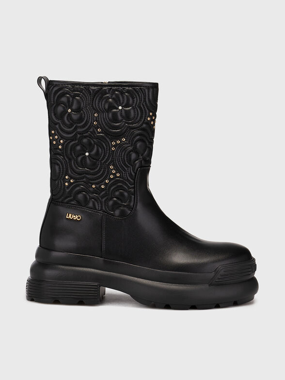 AMY 03 black ankle boots with zipper - 1