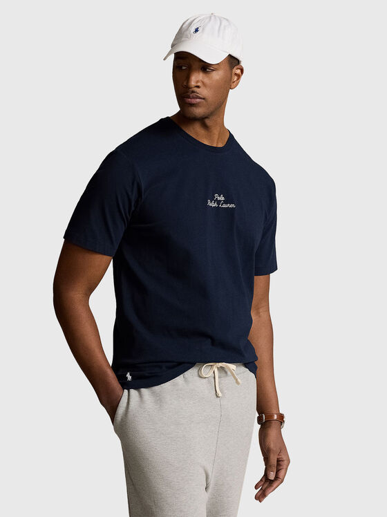 Tricou din bumbac cu logo - 1