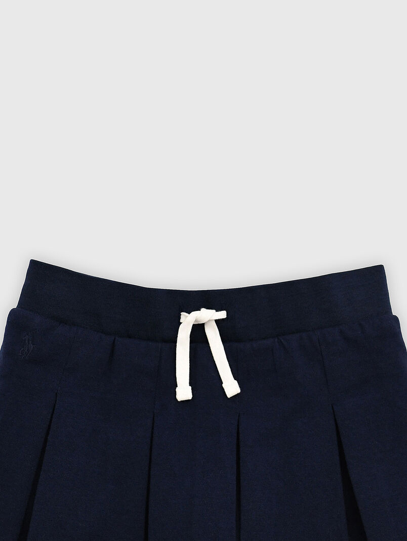 Knitted pleated cotton skirt - 3