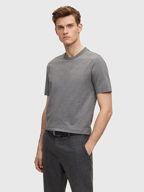 Grey cotton t-shirt - 1