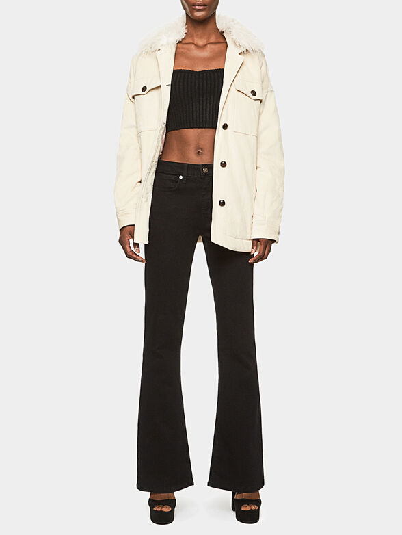 KATY jacket with faux fur collar - 2