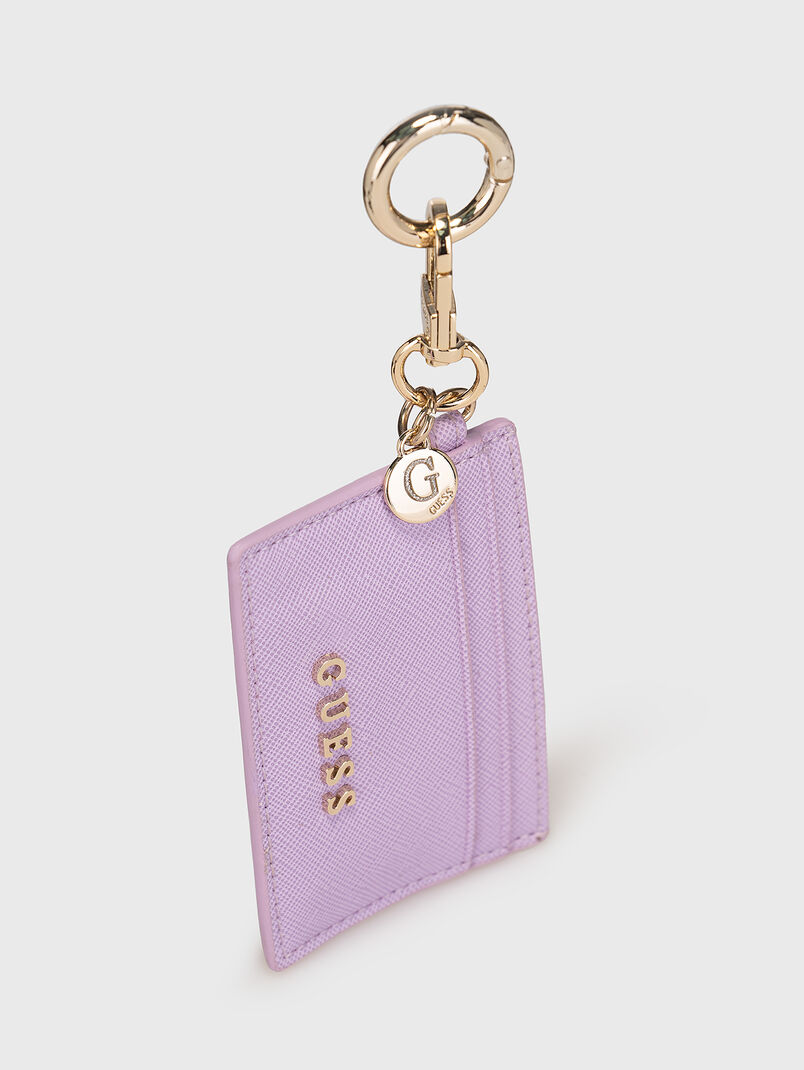 Black keyring with saffiano effect - 3
