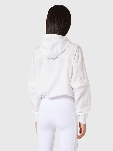 White jacket with hood and removable sleeves - 3
