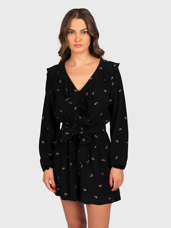 PRIYA mini dress with paisley accents - 1