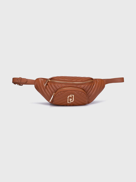 Black eco leather waist bag - 1