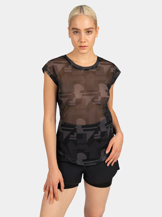 Tricou RIESA AOP cu imprimeu logo - 1