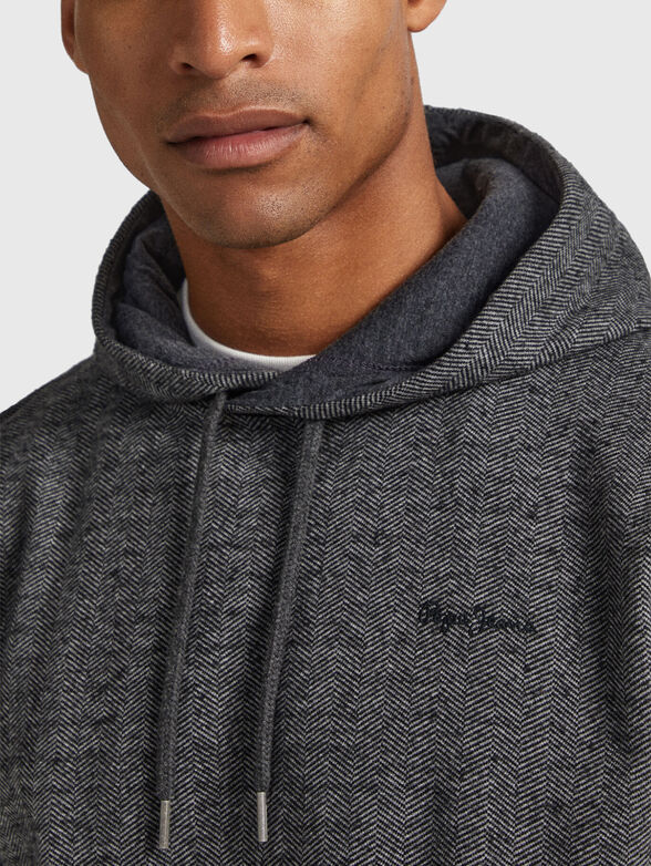 MONDRA sweatshirt with hood and logo detail - 4