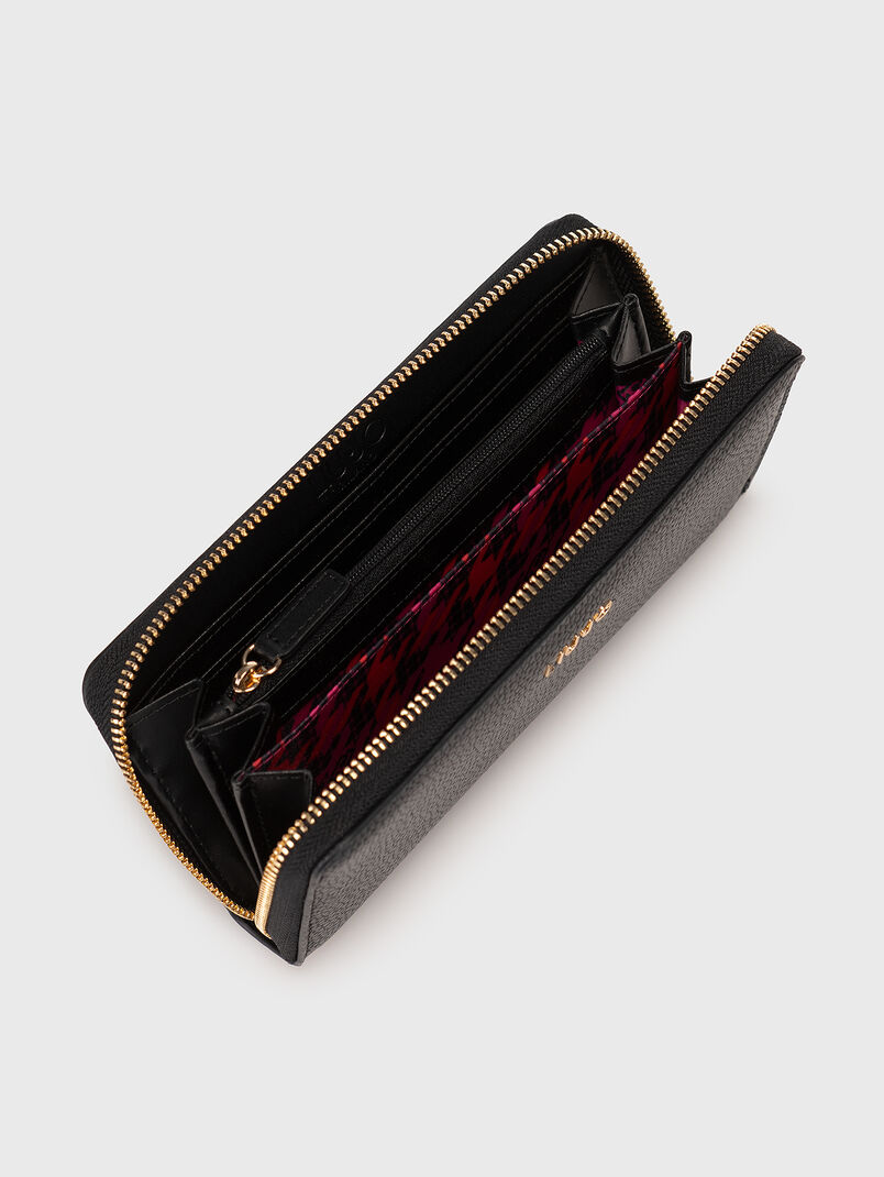 Black wallet with grainy texture - 3