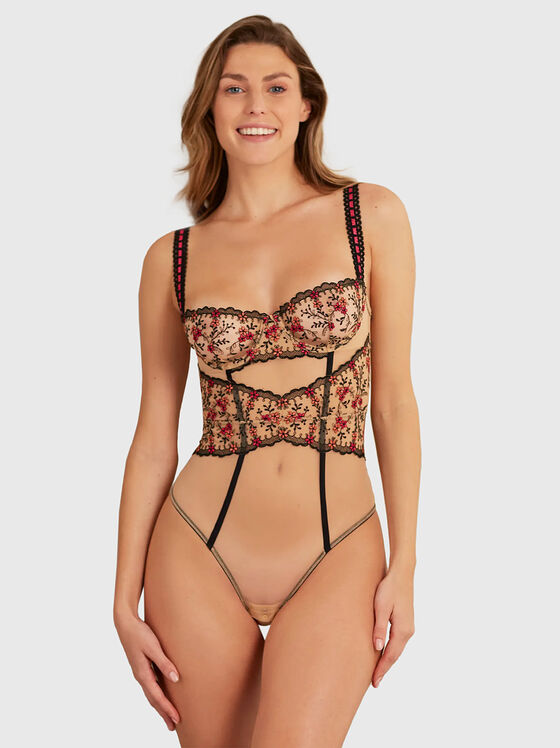 Body ADHARA cu broderie florală - 1
