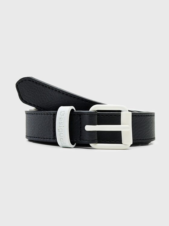 Black belt with contrast buckle - 1