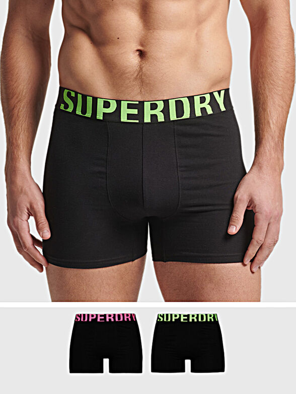 2-pack Boxers with branded logo branding - 1