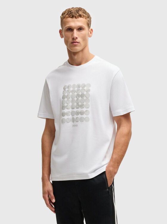 Tricou din bumbac cu imprimeu - 1