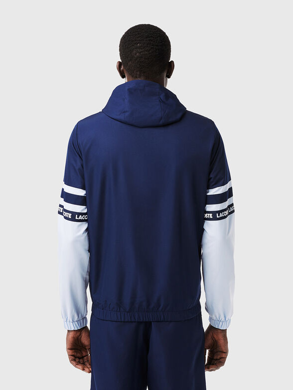 Jacket with logo accents in blue color - 3