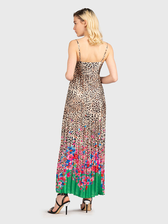 Long dress with animal print - 2