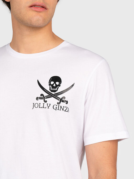 Tricou alb cu imprimeu - 2