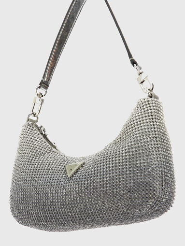 ZALINA rhinestone mini shoulder bag - 4