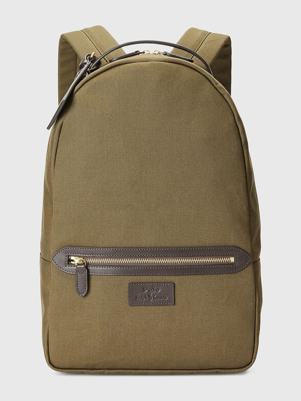 Cotton backpack in green - 1