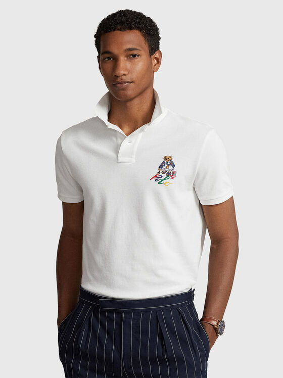 Polo-shirt with multicoloured Polo Bear embroidery - 1