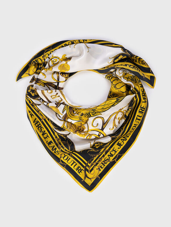 Silk scarf with gold accents - 1