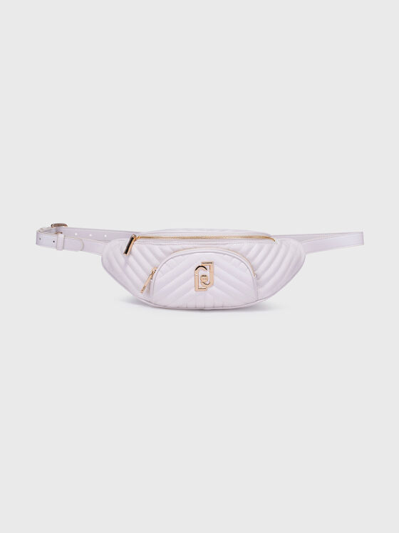 Black eco leather waist bag - 1