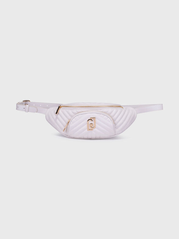 Black eco leather waist bag - 1