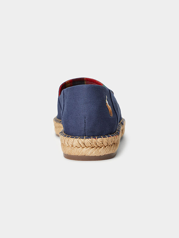 Cotton espadrilles with logo embroidery - 3