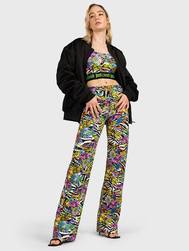 Jeans with multicoloured print - 5