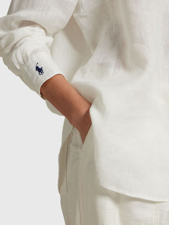 Oversized linen shirt - 4